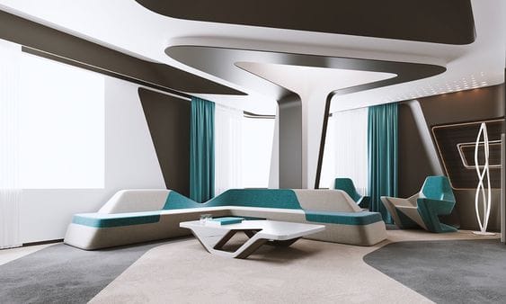 50 Futuristic Interior Design 2022
